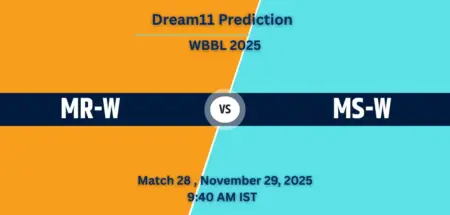 MR-W vs MS-W Dream11 Prediction: Match 28, Playing XI, Pitch Report & Head-to-Head - WBBL 2025