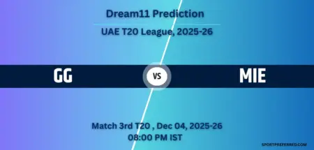 GG vs MIE Dream11 Prediction: 3rd T20, Playing XI, Pitch Report & Head-to-Head | UAE T20 League, 2025