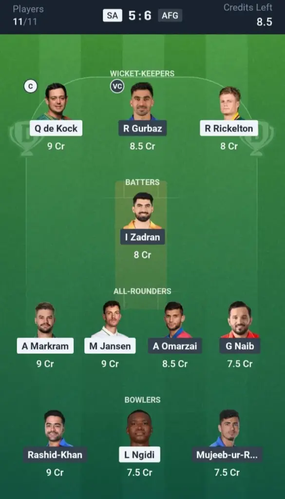 Small League (Safe Picks)
