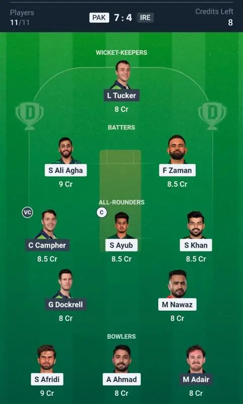 Small League (Safe Picks)