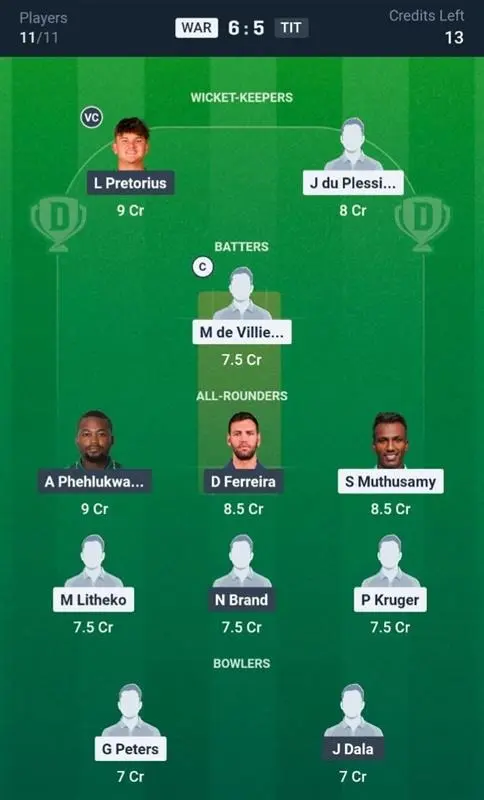 Small League (Safe Picks)