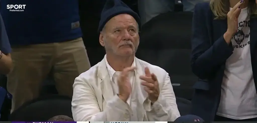 Why Bill Murray Was at UCLA vs UConn March Madness Game - Actor Supports Son Luke Murray